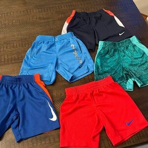 Boys. Size 4. Nike. Shorts. Gently used! 5 pairs of shorts!